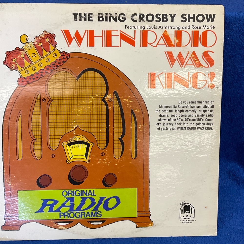 The Bing Crosby Show When Radio Was King LP Vinyl Record